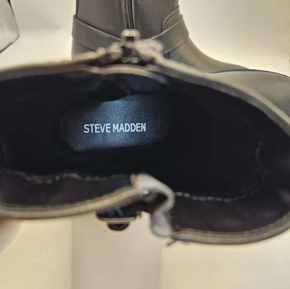 Steve Madden Beckky Moto Boot SZ 12